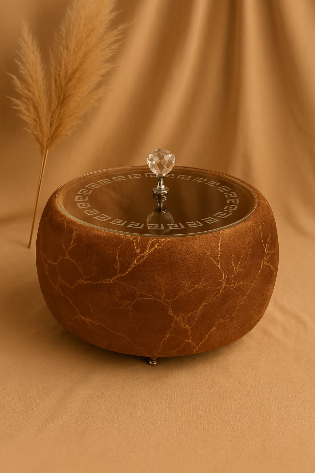 "Velvet Hotpot wit Acrylic Cover"