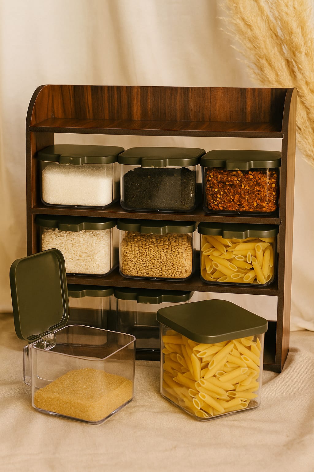 "kitchen Spice Rack  - 9 Jar Spice"