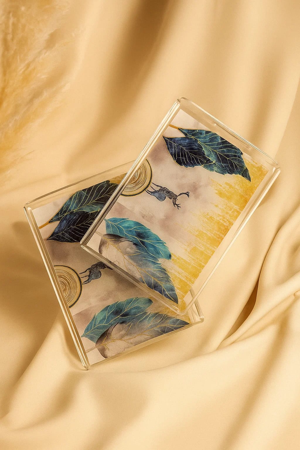 Markhor Design Acrylic Tray – 2 Piece Set