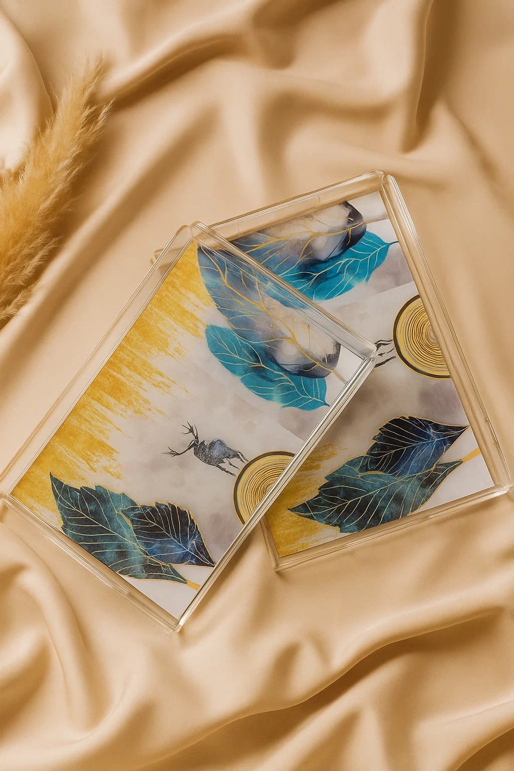 Markhor Design Acrylic Tray – 2 Piece Set